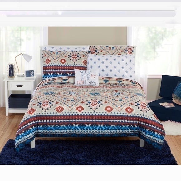 𝅺NEW-MAINSTAYS Eclectic Southwest Bed in a Bag-Full - Picture 1 of 7